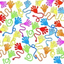 JOYIN 48Pcs Glitter Sticky Hands Party Favors, Party Table Favors Set for Kids, Holiday Traditions, Classroom Treasure Box Carnival Prizes Bulk Pinata Stuff Mini Toys, Christmas goodie bags