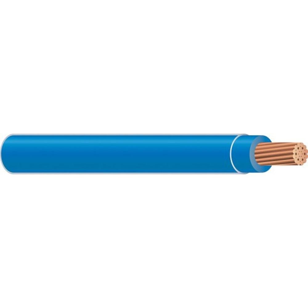 Wirenco 8 AWG 19-Stranded THHN Blue Copper Building Wire (50Ft Cut)