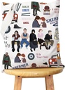 WCGXKO 80's Movie Inspired Canvas Tote Bag - Reusable Shopping Bag for Movie Fans Club Gift