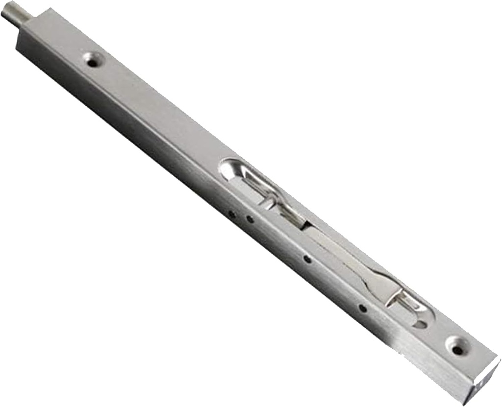 TOGU 12" Solid Stainless Steel Lever Action Flush Bolt,Concealed Security Door Lock For Composite Doors,French Doors,Wood Doors,Double Doors,Dummy Doors,Brush Stainless Steel Finish