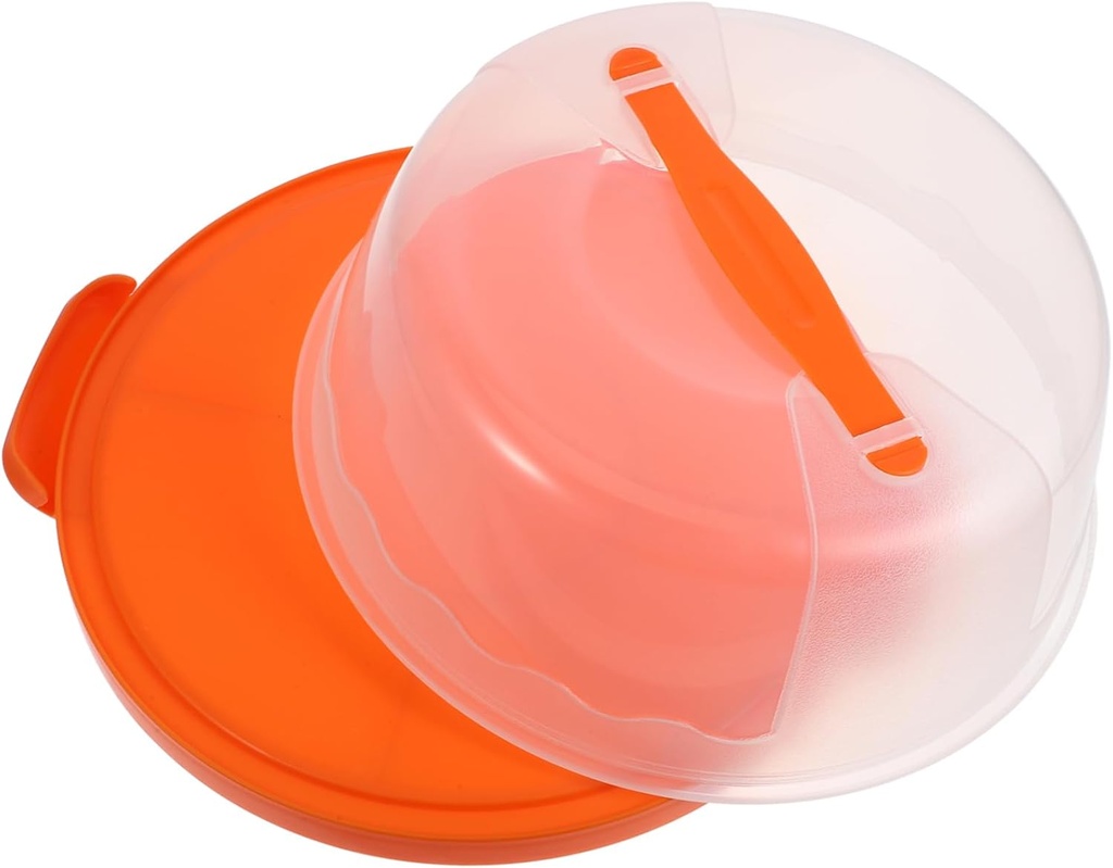 Handheld Cake Carrier with Lid Reusable Cake Box for Transporting Desserts for Parties and Events