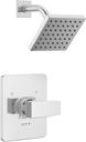 Delta Modern 14 Series Shower Faucet Set, Chrome Shower Head and Handle Set, Valve Trim Kit, Chrome T14267-PP (Valve Not Included)