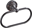 Antique Oval Towel Ring Holder Brass Material Towel Ring for Towel Storage Wall Mounted Towel Hanger Rack for Bathroom Toilet (Black)