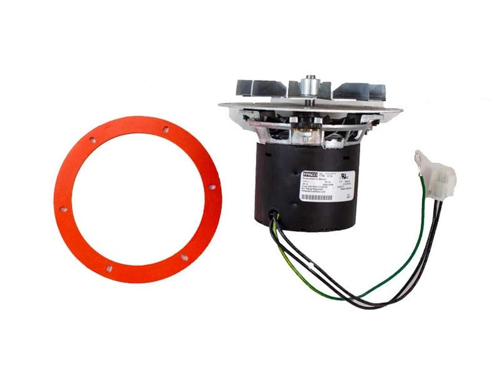 Whitfield Quest Pellet Stove Exhaust Combustion Motor Blower w Gasket - 12056010, 12126009, 12156009
