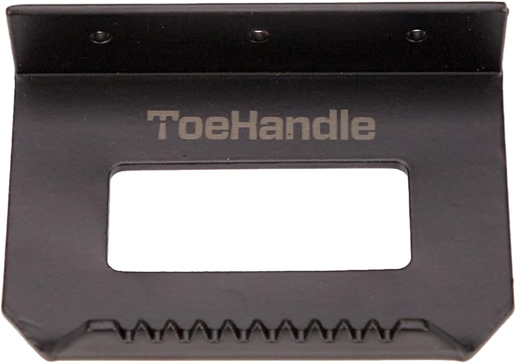 Foot Operated Sanitary Door Handle - Touchless Hands Free Door Opener, Quick and Easy-to-install DIY (Black Steel-1 Piece)