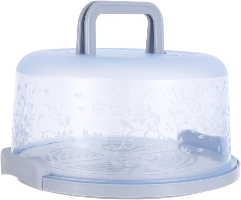 Garneck 1 PC Portable Food Container Multipurpose Cake Box for Fresh Fruits Vegetables Cakes Leakproof Easy to Carry Handheld Design for Storage Protection