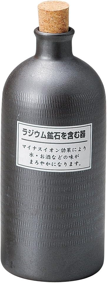 Yamashita Kogei 14074910 Cold Sake Cup, Black, φ3.5 x 8.4 inches (9 x 21.3 cm), 24.3 fl oz (720 cc), Radium Bottle, Black