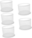 5pcs Round Cake Boxes with Dome Lids Plastic Bakery Cake Containers for Birthday Parties Desserts