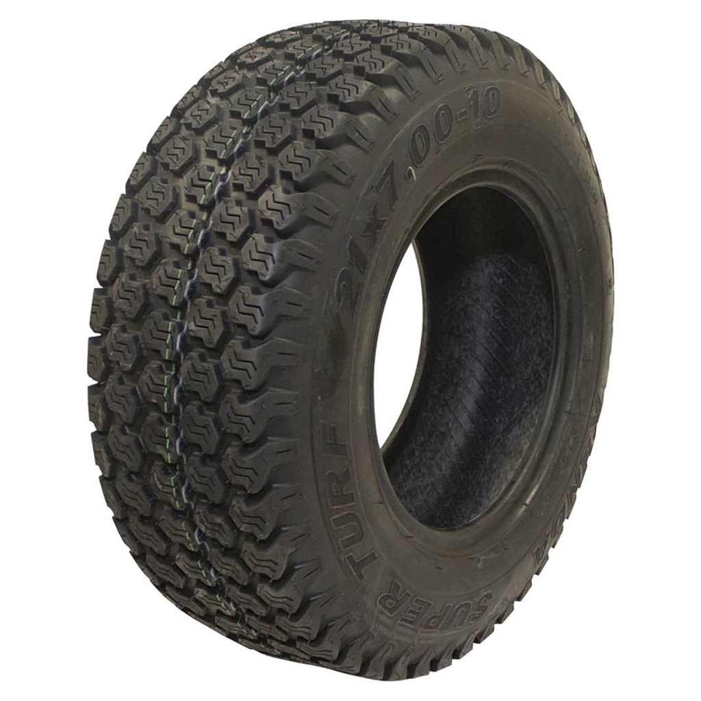 Stens 160-425 Tire Compatible With/Replacement For Kenda 105001080B1, 249B1033 990 Capacity, 26 Max PSI, 4 Ply, 10" Rim Size, 21x7.00-10 Tire Size Lawn Mowers