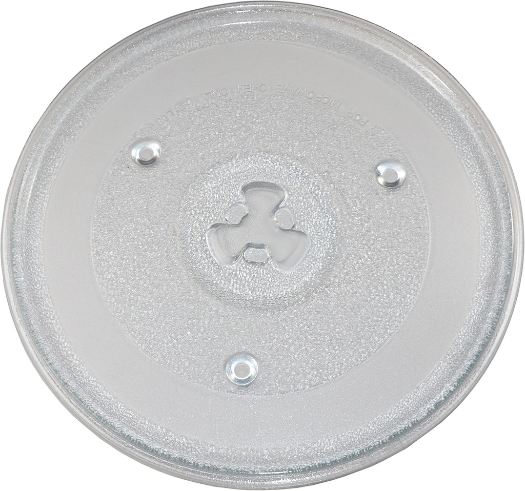 HQRP 10-1/2 inch Glass Turntable Tray compatible with GE WB49X10185 WB48X26755 JES0736SP1SS JES0737DN1BB JES0737DN1WW JES0737DN2BB JES0738DP1BB JES0738DP1WW Microwave Oven Cooking Plate 270mm