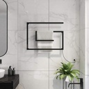 Wall Mounted Electric Towel Warmer Rack with Built-in Timer and Temperature Adjustment Stainless Steel Space Saving Towel Heated Drying Rack for Home Bathroom