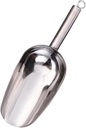 PRETYZOOM Stainless Steel Ice Cube Scoop Multi-purpose Kitchen Tool for Crushed Ice Candy Nuts Flour and More Lightweight and Easy to Clean for Home Use and Parties