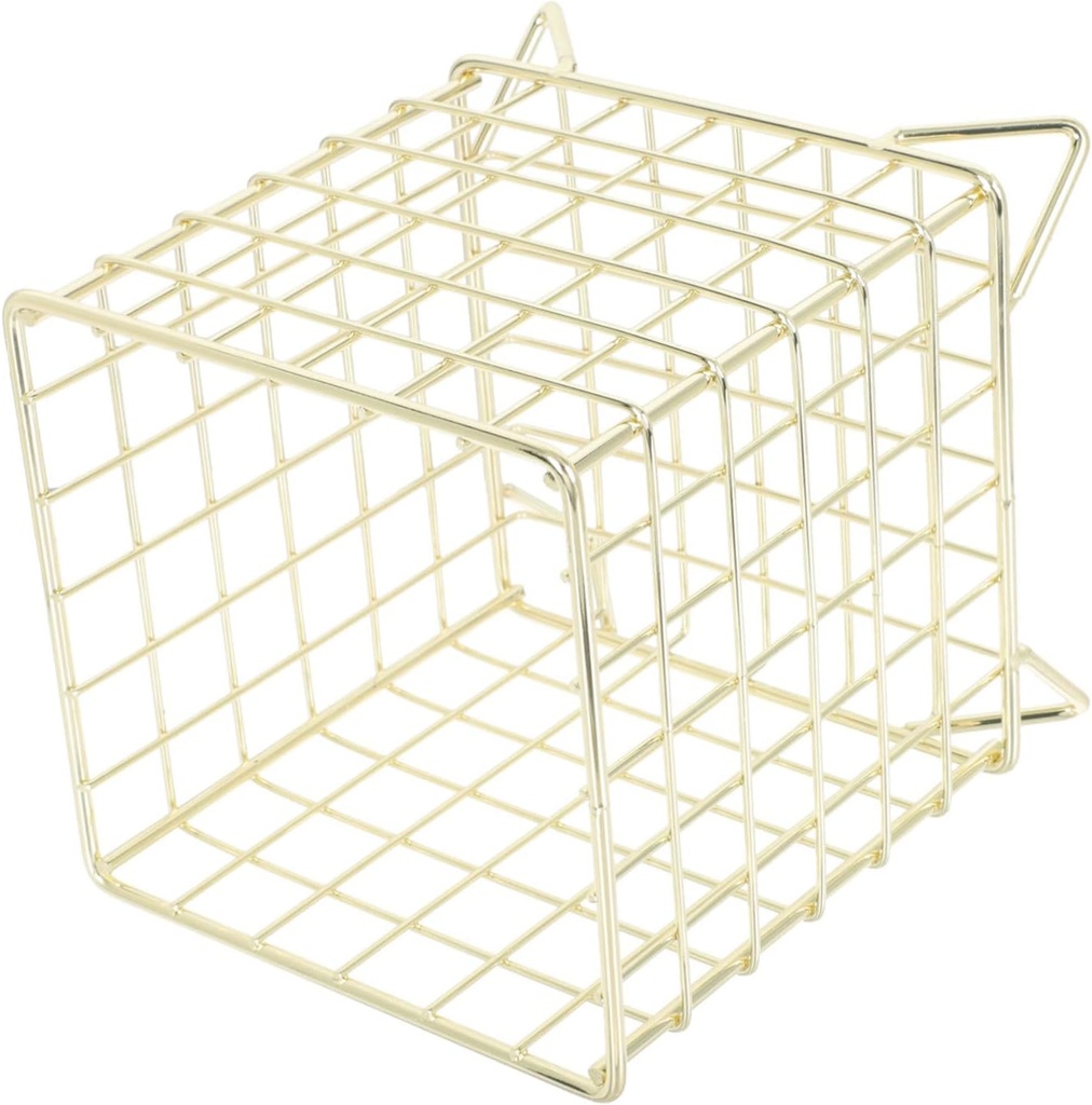 KICHOUSE Iron Storage Basket for Coffee Capsules 4 Legs Metal Construction Home Kitchen Organizer for Snacks and Sundries