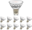Lumiverse Non-Dimmable GU10 LED Light Bulbs, 4W Bright 5000K Daylight White 35W Halogen Equivalent, 350lm Energy Saver for Track Lighting Fixture, Kitchen, Basement, 25000 Hours Lifespan, 10 Pack