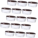 25 Pack Plastic Cake Storage Boxes Portable Cupcake Holder Cake Boxes for Wedding Baking Parties