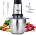 Food Processor, 500W Powerful Meat Grinder, 14Cup Stainless Steel Bowl, 3 Speed Modes 4 Bi-Level Blades for Onion, Meat, Nuts, Fruit, Garlic, Vegetable, Baby Food