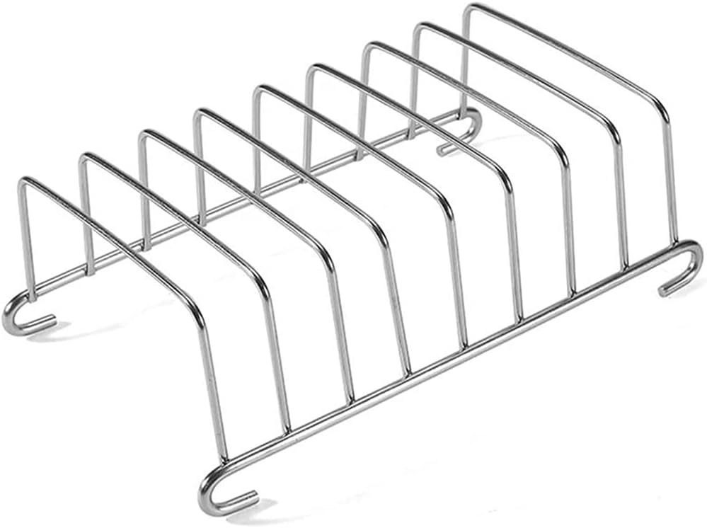 8 Holes Stainless Steel Tool Toast Cooling Grid Bread Rack Rectangle Air Fryer Accessories Organizer Safe Healthy Stainless Steel Toast Rack