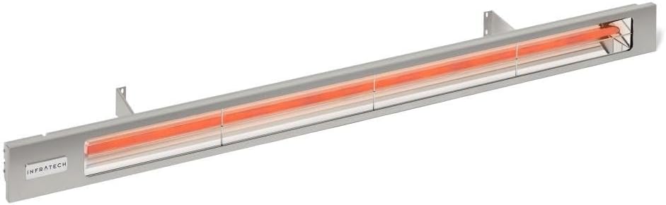 Slim Line - Single Element 4000 Watt Patio Heater-240 Voltage-Stainless Steel Finish