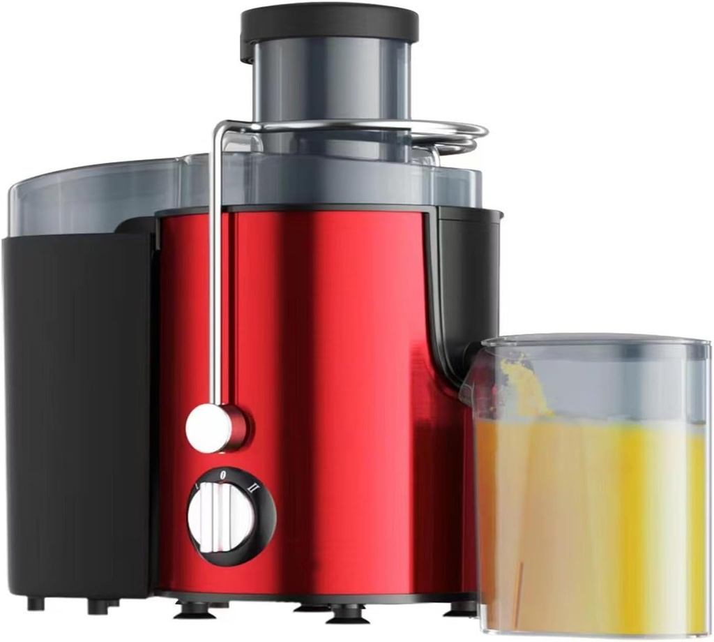 Compact Centrifugal Juicer Extractor,Quick Juicer Machine,Industrial Juicer Machines,Increase The Juice Outlet,2-Speed Adjustment,for Beverage Shops Kitchens(Color:Red)