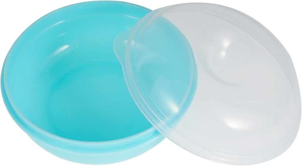 Portable Doughnut Bread Storage Box with Smooth Rounded Edges Bread Holder Container for Kitchen Bakery Shop and Home Use Blue