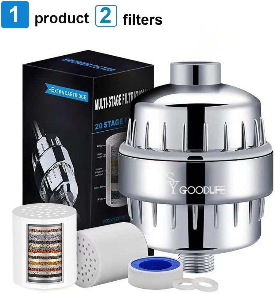 20 level-2 filters universal, detachable and replaceable portable bathtub filters Shower filter