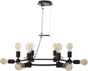 Kalco 512371MB Union Chandelier, 12-Light 480 Total Watts, Matte Black