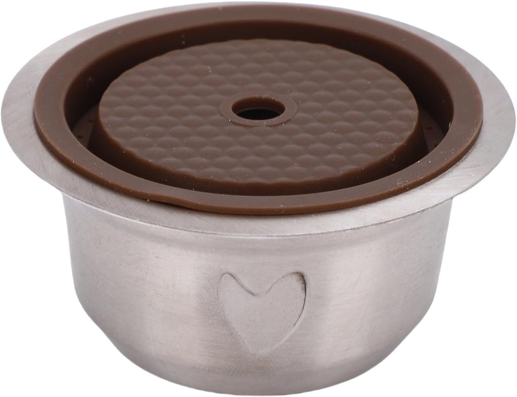 Reusable Coffee Capsule, Refillable Coffee Pods Stainless Steel Cups for V ERTUO, usable Espresso Capsules with Brush & Spoon, Coffee Filter Capsule (230ML)