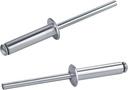 100 PCs 1/8'' x 3/4''Aluminum Blind Rivets, Pack of 100 CT 3.2mm x 20mm Pop Rivets with Aluminum Grip and Steel Mandrel