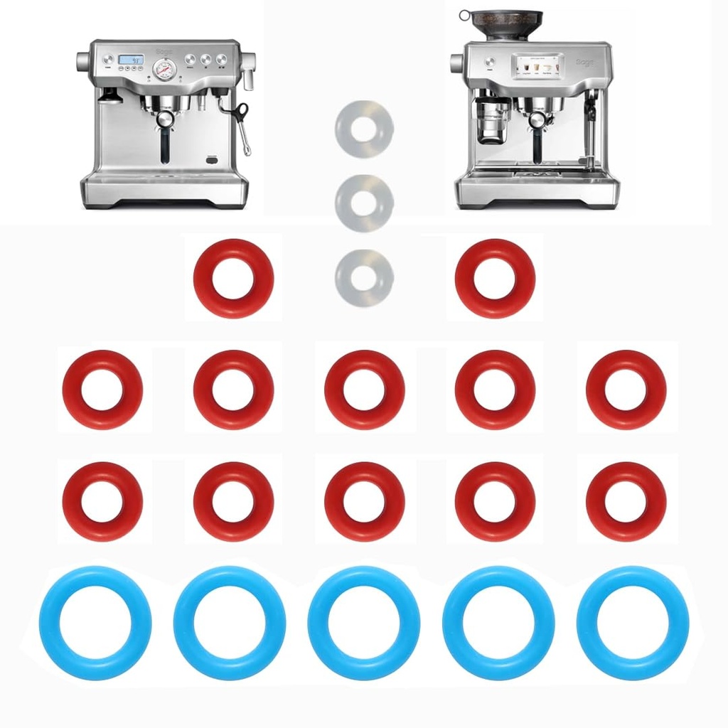 20-Piece O-Ring Set for Sage/Breville Dual Boiler Coffee Machines - Silicone Seals for Hose, Thermal, and Steam Probes SES900 SES920 SES980