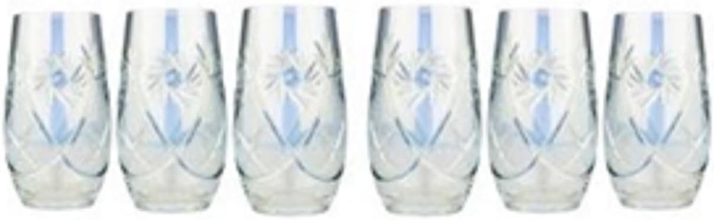 HOMEHUT Modern and Decorative Emerald Cocktail Glass Set for Birthday Programs, Events, Parties, Wedding, and Home Bar - 10 oz, Set of 6