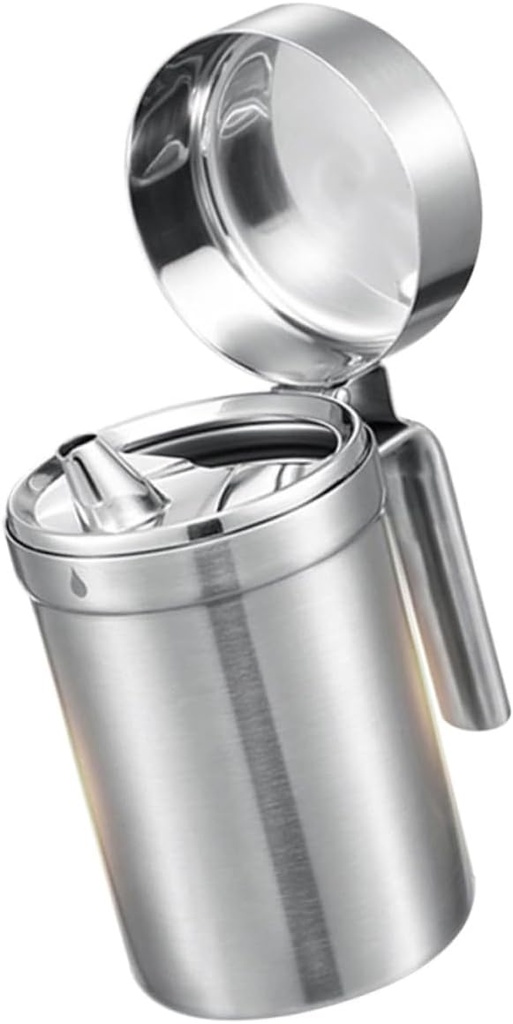 550ml Stainless Steel Oil Dispenser with Lid Leakproof Oil Can for Kitchen Cooking Dustproof and Versatile Vinegar Bottle for Home Use