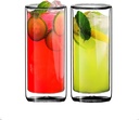 Sun's Tea Double Wall Insulated Glass Tumbler, 16oz (450ml) Highball Glass Cups for Beer, Lemonade, Iced Tea, Tropical Drink, Cocktail, Smoothie, Mojito and Mixed Drinks, Set of 2 - Collins Style