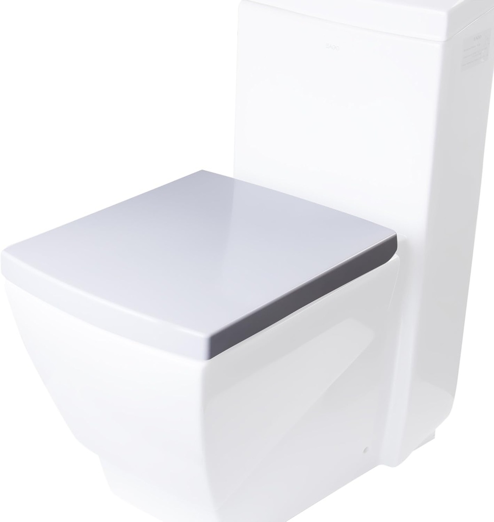 EAGO R-336SEAT Replacement Soft Closing Toilet Seat for TB336 , White