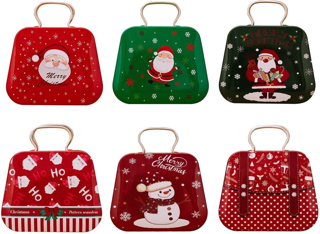 Christmas Treat Boxes,Cookie Tins Holiday Containers | Candy Jar Tin Box, Food Storage Container Metal, Cookie Boxes Christmas Decorations