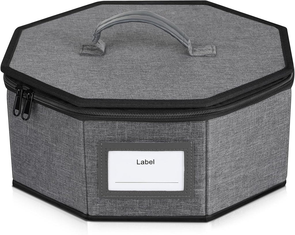 Octagonal Insulated Casserole Carrier,Sturdy Pie Carrier Bag with Handles,Portable Casserole Carrier for Hot or Cold Food, Lunch Bag for Travel,Picnic,Potluck,Parties,Fits 12.5"Baking Dish