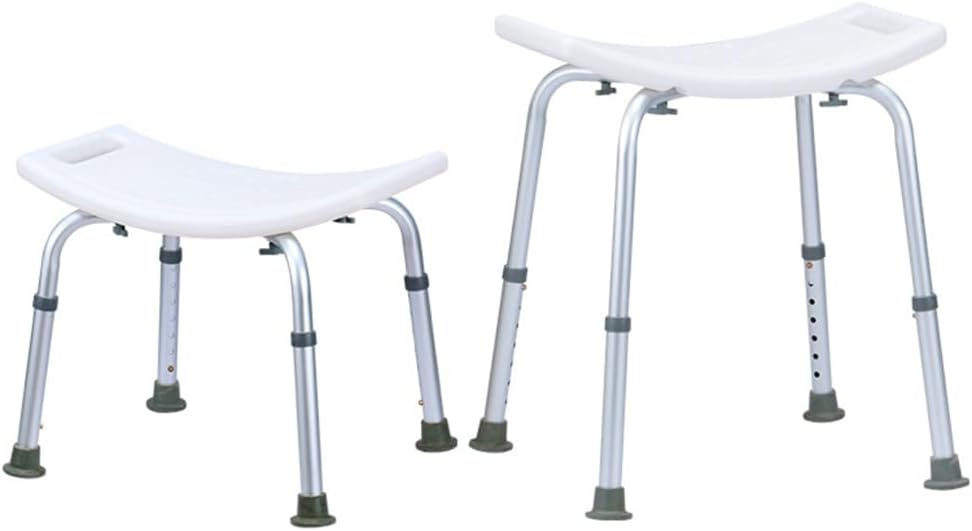 TemkIN 7 Height Adjustable Lightweight Shower Bench, Bathtub Stool, Non Slip Shower Chair, for Adults Elderly Bath Seats，Have Perforated Drainage Holes