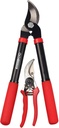 D&D Garden: Bypass 2-Piece Combo Set - 8" Pruner & 15" Lopper - Gardening Cutting & Trimming Tools, Comfort Grips, Heat Treated Blades, Yard Work
