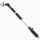 Foxglove Extendable Garden Hose Watering Wand (28–36”) with 10 Adjustable Spray Settings and Swivel Head – Long Hose Spray Nozzle with Thumb Control for Hanging Baskets and Shrubs