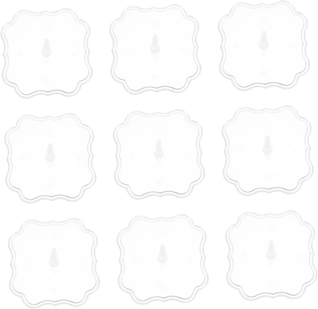 100pcs Mini Doll Display Holder Plastic Cake Carrier Stand for Doll Model