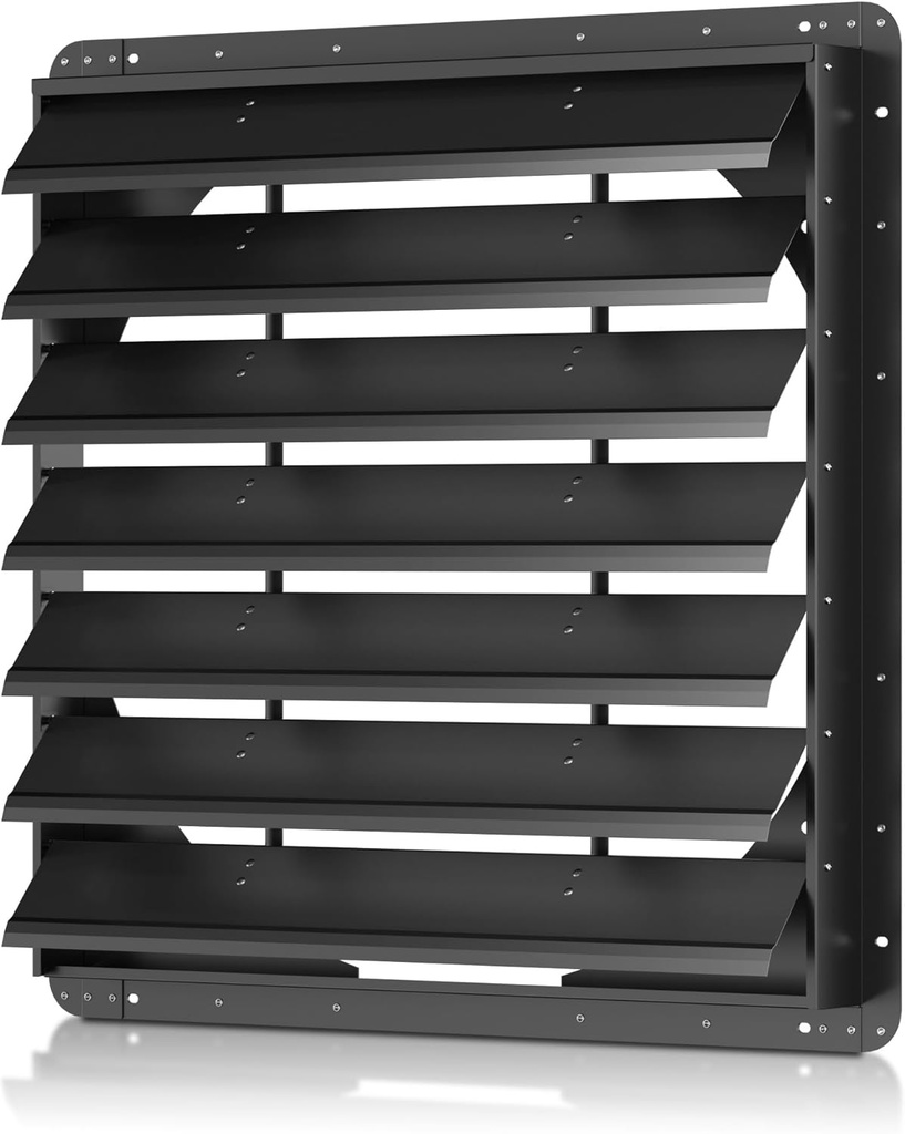 30 Inch Galvanized Sheet Spraying Automatic Exhaust Shutter Louver Vent (No Fan Blades and Motor) for Home Attics, Workshops, Barn, Greenhouse