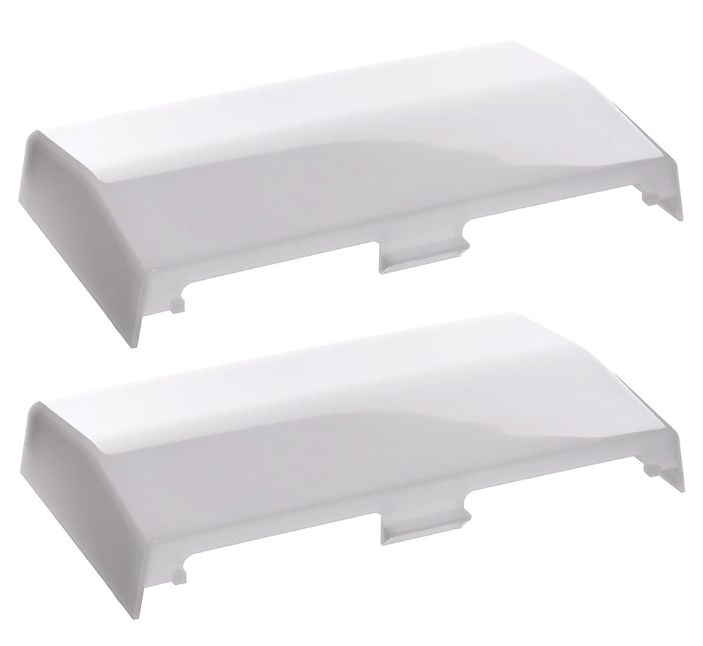 HASMX S53740000 Exhaust Heater Fan Light Lens, Bathroom Vent Fan Light Lens Cover for Broan Nutone 605P 660 660P 660RP 665 665F 665N 665RF 665RP 665RSP 668 668N 668P 668RP VH668P - Clear White (2)