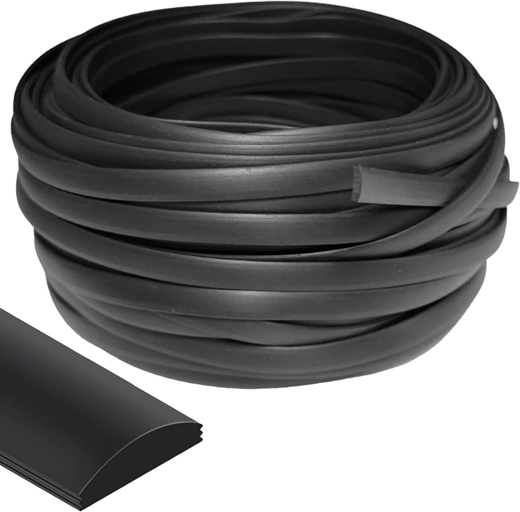 Flat Screen Spline 0.290 Width X 100ft, Black in Color