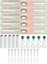 PATIKIL 4" Ceiling Light Plate Kit, 5 Pack Light Crossbar Mounting Bracket Universal Lamp Fixture Hardware Set for Chandelier Wall Light, Zinc Plated
