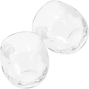 2pcs Transparent Glass Cups Set Map Printing Drinking Glasses for Juice Water and Cocktails Sturdy and Easy to Clean Unique Decorative Design for Home Bar Use