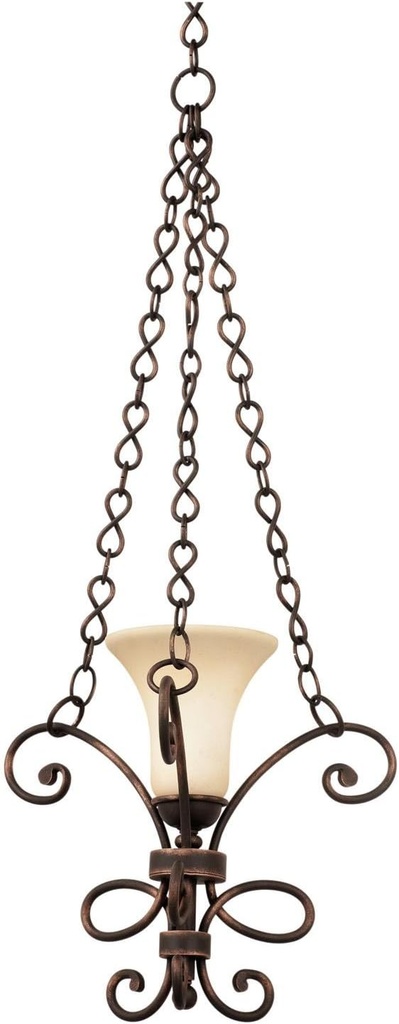 Kalco 5520TO/1313 Amelie 1-Light Mini Pendant, Tortoise Shell Finish