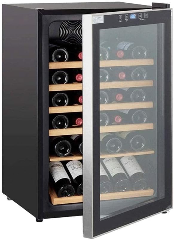 30 Bottle Thermoelectric Red and White Wine Cooler,Fridge Freestanding Counter Top Wine Cellar Refrigerator - Touch Panel Digital Temperature Display