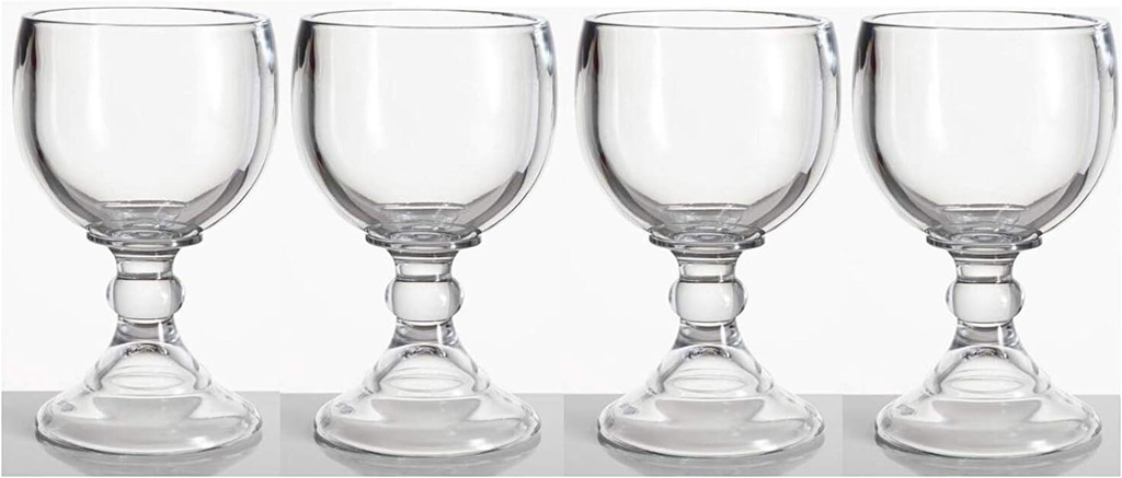 Made in Mexico Chavelas 4-Shrimp Cocktail Schooner Beer Chavela Glasses Mexican Jarro de Vidrio Glass Copa De Cóctel De Camarones 7"X4"