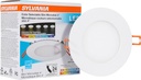 LEDVANCE Sylvania LED 4" Slim Microdisk, Junction Box Recessed Downlight Kit, 13W, Dimmable, 5 CCT Color Select (2700K / 3000K / 3500K / 4000K / 5000K), 90 CRI - 1 Pack (61404)