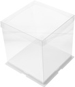 Unomor 5pcs Food-grade Cake Wrapping Box Cake Carrier Lid Decorative Boxes for Party Candy