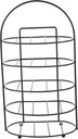 Multi-functional Iron Art Tray Rack 3-Layer Kitchen Dish Plate Storage Shelf for Serving and Organizing for Spice Rack and Entertaining Sturdy Metal Design